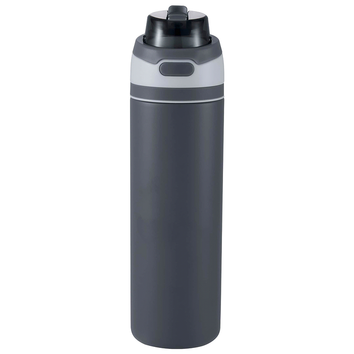 Elvin 900ml Recycled Stainless Flip Straw Bottle - Custom Promotional Product