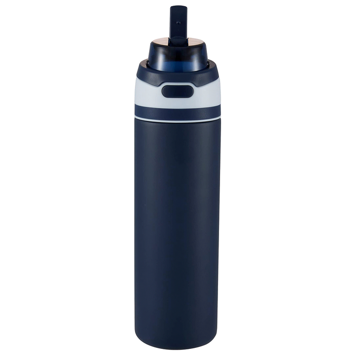Elvin 900ml Recycled Stainless Flip Straw Bottle - Custom Promotional Product