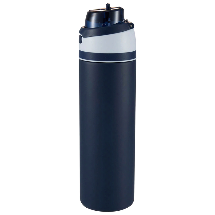 Elvin 900ml Recycled Stainless Flip Straw Bottle - Custom Promotional Product