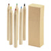 Stationary Essentials Pack - A set of six coloured pencils in red, green, yellow, blue, black, and brown, with a plain cardboard box.