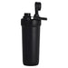 Forge Double Wall Shaker 750ml - A drink bottle in black with a screw-on lid, featuring a flip-top spout and a logo.