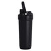 Forge Double Wall Shaker 750ml - A drink bottle in matte black with a secure lid and a carry handle, featuring a brand logo.