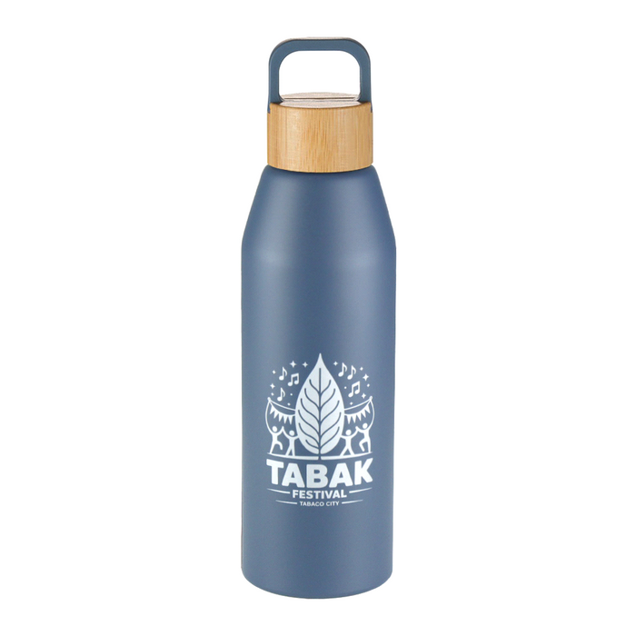 Aspen Recycled Bottle with Bamboo Lid - 1L - Custom Promotional Product