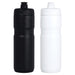 Sprint Sport Bottle 750ml - A drink bottle set featuring one black and one white 750ml bottle, both with screw-on lids and logos.