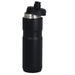 Sprint Sport Bottle 750ml - A drink bottle in black with a screw cap, featuring a sleek design and stainless steel interior.