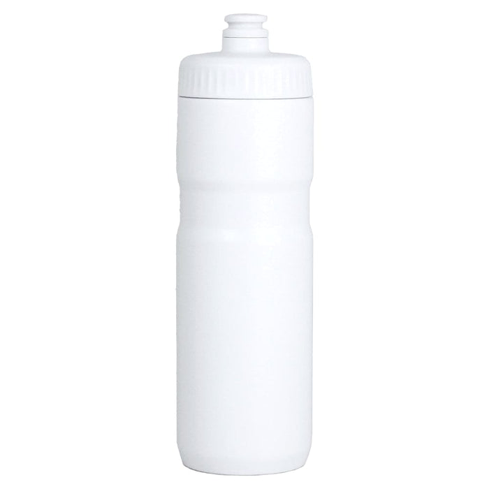 Sprint Sport Bottle 750ml - A drink bottle in white, featuring a flip-top lid and an ergonomic design, with a branding logo on the side.