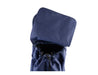 Sachi 'Swift' Shopping Trolley - A navy blue shopping trolley with a drawstring closure and a flat, rectangular top. It includes a branding logo.