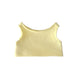 Plush Doll Basic Tank Top - A yellow plush doll tank top with a simple design and no logos or branding.