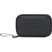 Resi Plus GRS Recycled Tech Pouch 1L - A black tech pouch with a zip closure and a wrist strap, featuring a textured fabric. It has a logo on the front.