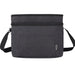 Tundra GRS RPET Double Compartment Cooler Bag 13L - A dark grey double compartment cooler bag with a shoulder strap and a front pocket. It features a logo.