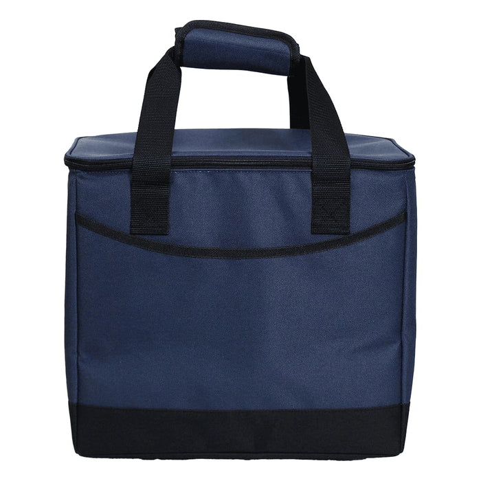 Chill Out 2.0 36 Can Cooler - 20L - A drink cooler in navy blue with black accents and sturdy handles, featuring a logo on the front.
