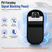 PU Faraday Signal Blocking Pouch - A black PU Faraday signal blocking pouch with a key fob inside, designed for vehicle security against wireless theft.