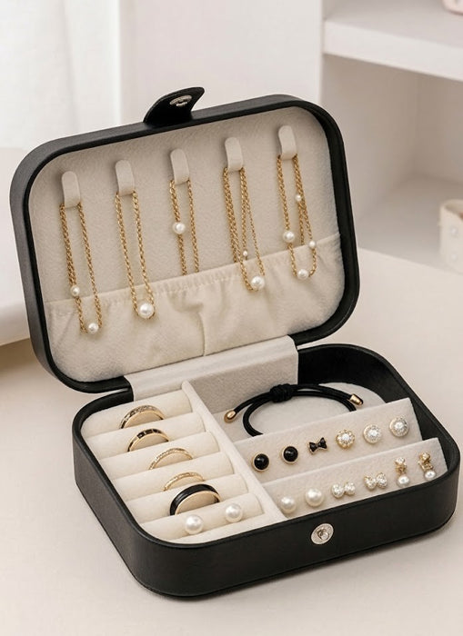 Portable Travel Jewellery Box Organiser Case