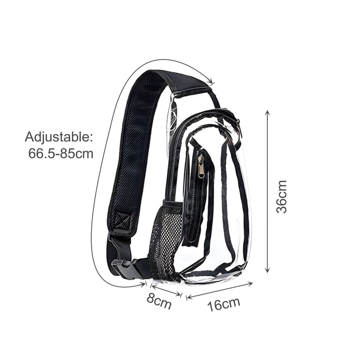 Large Capacity Clear Bag With Shoulder Strap - Custom Promotional Product