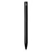 Verton Recycled Aluminium Twist Ballpoint Pen - A black twist ballpoint pen made from recycled aluminium, featuring a logo on the top.