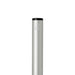 Verton Recycled Aluminium Twist Ballpoint Pen - A silver ballpoint pen made from recycled aluminium with a black top and a logo.