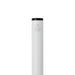 Verton Recycled Aluminium Twist Ballpoint Pen - A white ballpoint pen made from recycled aluminium, featuring a black twist top and a logo.
