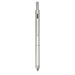 Tine 4-in-1 Gravity Recycled Stainless Steel Pen - A silver recycled stainless steel pen featuring a sleek design and a logo. It includes a stylus tip and various functions.
