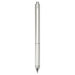 Tine 4-in-1 Gravity Recycled Stainless Steel Pen - A silver recycled stainless steel pen with a sleek design and a textured grip, featuring a logo.