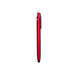 NFC Touchscreen Ballpoint Pen - A red NFC touchscreen ballpoint pen with a sleek design and a clip. It features a logo on its body.