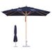 3x3m Wind-resistant Square Stock Colour Outdoor Umbrella - Custom Promotional Product