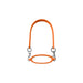 Silicone Cup Carry Strap - An orange silicone cup carry strap featuring metal clips for attachment.