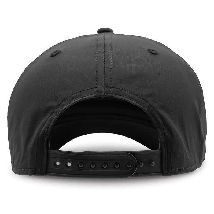 A-Frame Sport - A black cap with an adjustable strap at the back, featuring a logo.