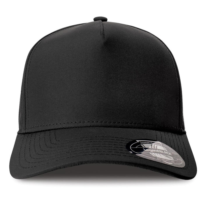 A-Frame Sport - Black cap with a structured design and a logo on the side. Suitable for various outdoor activities.