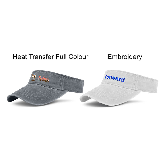 Washed Sun Visor - Custom Promotional Product