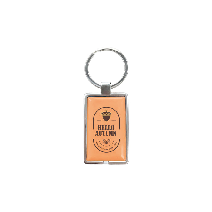 NFC Epoxy Square Tag with Metal Keyring - Custom Promotional Product