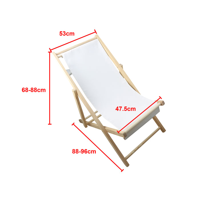Wooden Beach Deck Chair - Custom Promotional Product