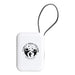 Orbit Magnetic Power Bank 5000mAh - A white magnetic power bank with a logo and a wrist strap for easy carrying.
