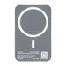 Quantum Pro Power Bank w/ Semi-Solid State Battery 5000mAh - A grey power bank with a semi-solid state battery, featuring a circular logo and a QR code.