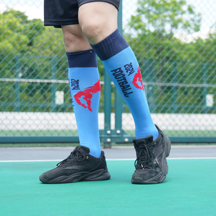 Knee High Custom Pattern Football Socks - Without Towel Bottom - Custom Promotional Product