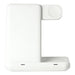 Axis 3 in 1 Wireless Charger - A white 3 in 1 wireless charger with a compact design and an integrated charging pad.
