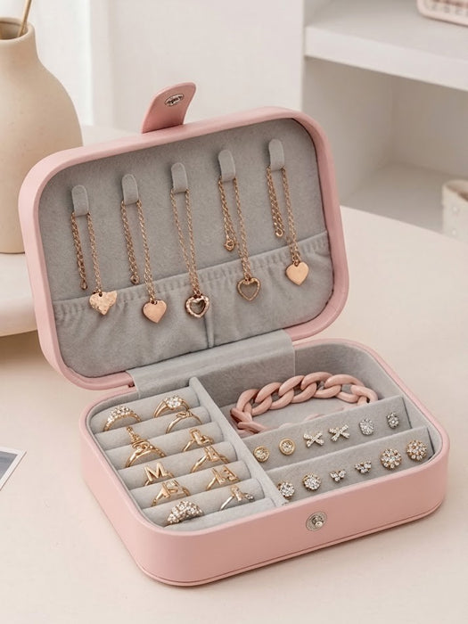 Portable Travel Jewellery Box Organiser Case