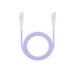 100W Fast Charging Cable - A purple 100W fast charging cable with white connectors at both ends, featuring a textured grip design.