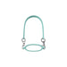 Silicone Cup Carry Strap - A drink bottle silicone cup carry strap in a light blue colour with silver clips on each end.