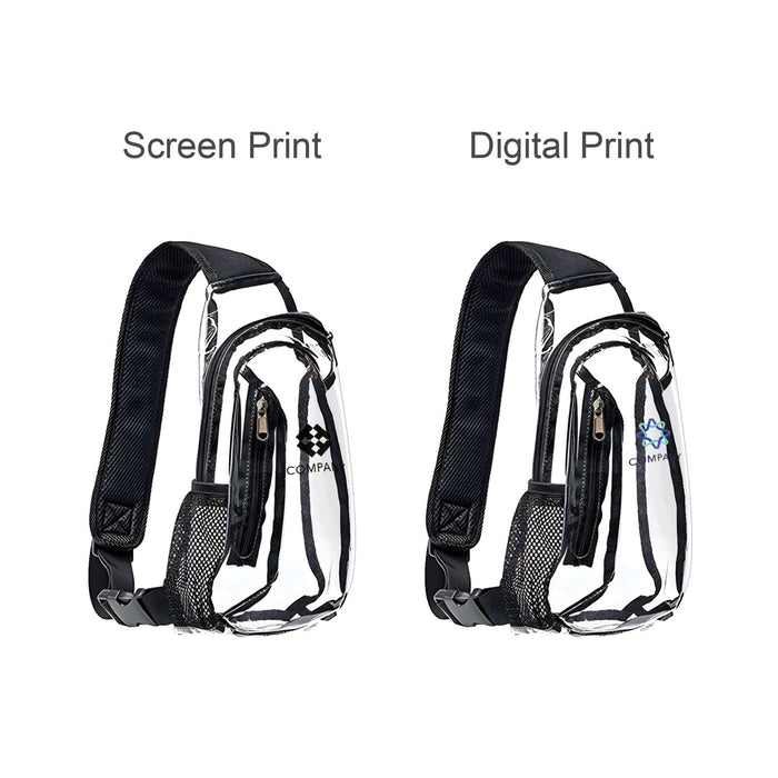Large Capacity Clear Bag With Shoulder Strap - Custom Promotional Product
