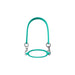 Silicone Cup Carry Strap - A drink bottle strap in teal silicone with clips on both ends for attachment.