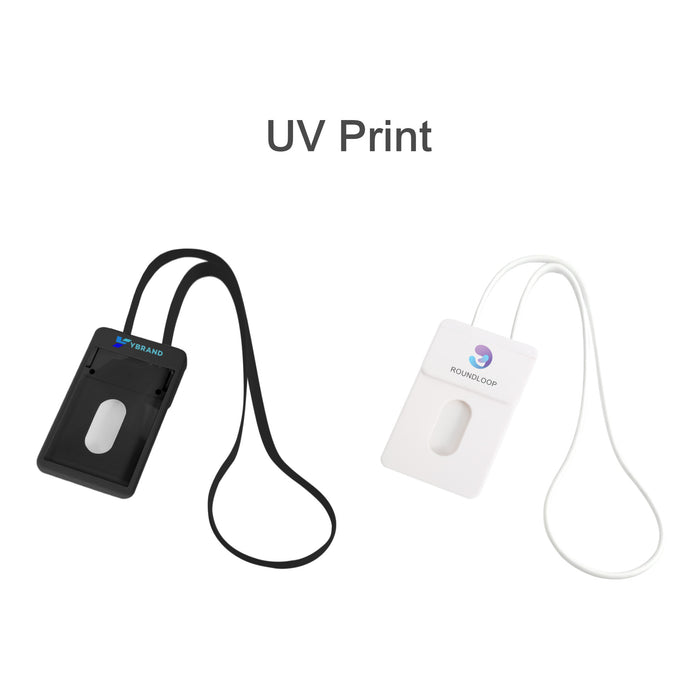 ABS Retractable Card Holder with Lanyard - Custom Promotional Product