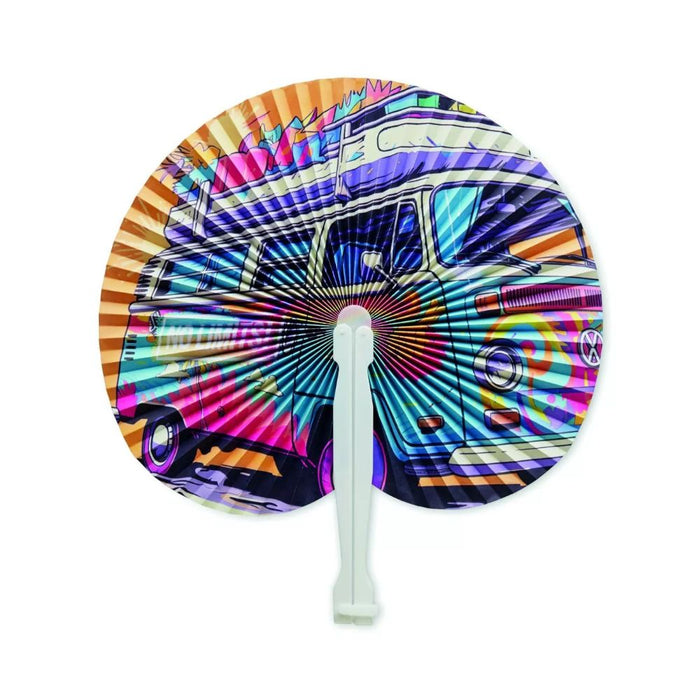 Round Paper Hand Fan - Custom Promotional Product