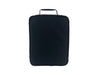 Sachi Insulated Junior XL Lunch Bag - A black insulated lunch bag with a sturdy handle and a sleek, rectangular design. It has a logo.