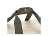 Sachi Insulated 'Cook & Carry' Bag XL - An olive green insulated bag with dual handles and a smooth, light interior. It features a metal snap on the handle.