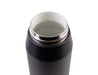 Oasis Capri 750ml Vacuum Quick Release Lid Bottle - A drink bottle with a matte black finish and a silver-coloured opening, featuring a vacuum quick release lid.