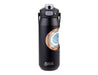 Oasis Capri 750ml Vacuum Quick Release Lid Bottle - A drink bottle with a matte black finish, featuring a quick release lid and an embedded design, and a logo.