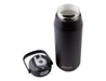 Oasis Capri 750ml Vacuum Quick Release Lid Bottle - A drink bottle in matte black with a stainless steel interior and a quick release lid. The lid features a handle and a spout, and includes branding.