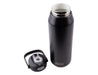 Oasis Capri 1L Vacuum Quick Release Lid Bottle - A drink bottle with a sleek black exterior and a quick release lid, featuring a separate lid component.
