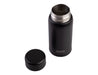 Oasis 150ml Insulated "Mini Mini" Drink Bottle - A drink bottle in matte black finish, featuring a silver stainless steel interior and a screw-on lid. It has a logo.