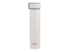 Oasis 250ml Insulated "Skinny Mini" Drink Bottle - A drink bottle in white with a grey lid and a logo. It features an insulated, slim design for easy handling.